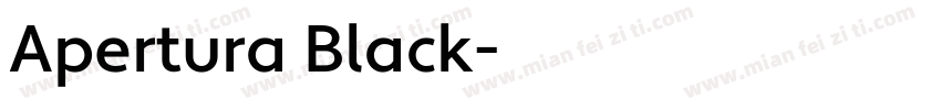 Apertura Black字体转换